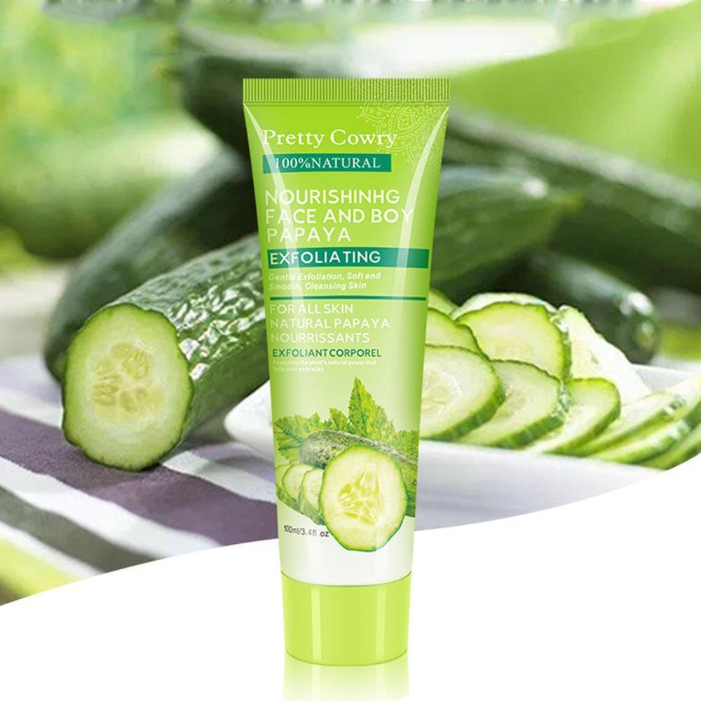Tropical Blend: Cucumber, Coconut & Papaya Facial Scrub